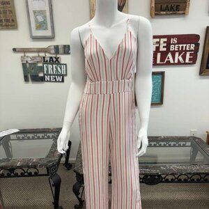 Striped jumpsuit in excellent pre-owned condition